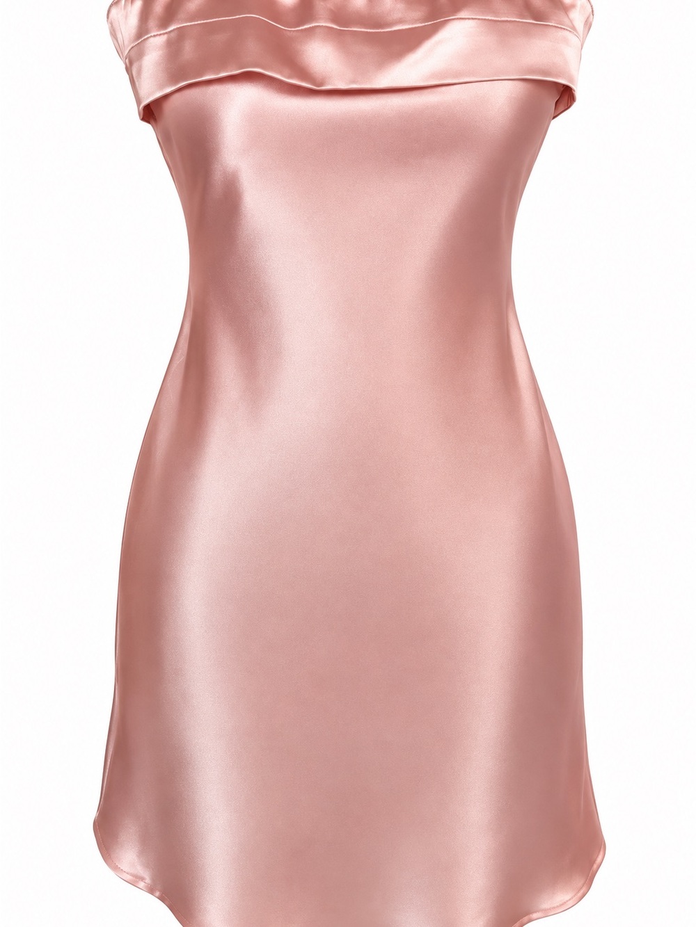 NWT Altar’d State Pink Satin Strapless Open Back Mini Dress M